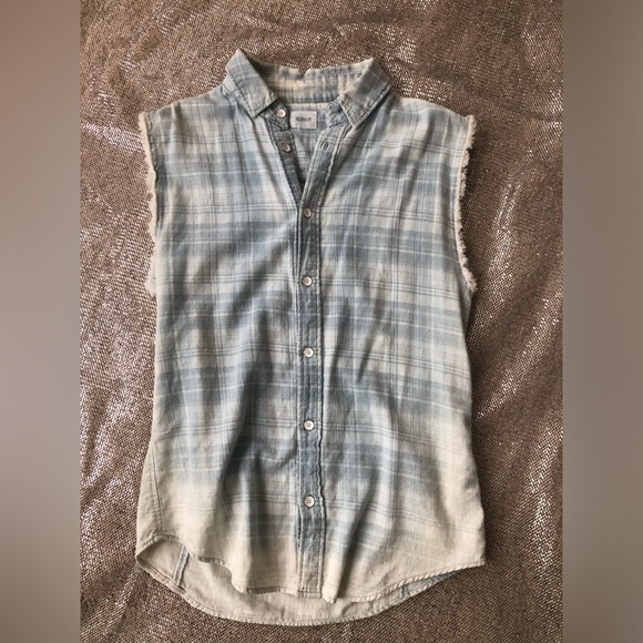 Hudson Emma Sleeveless Button Down size medium Free Shipping - Picture 4 of 7